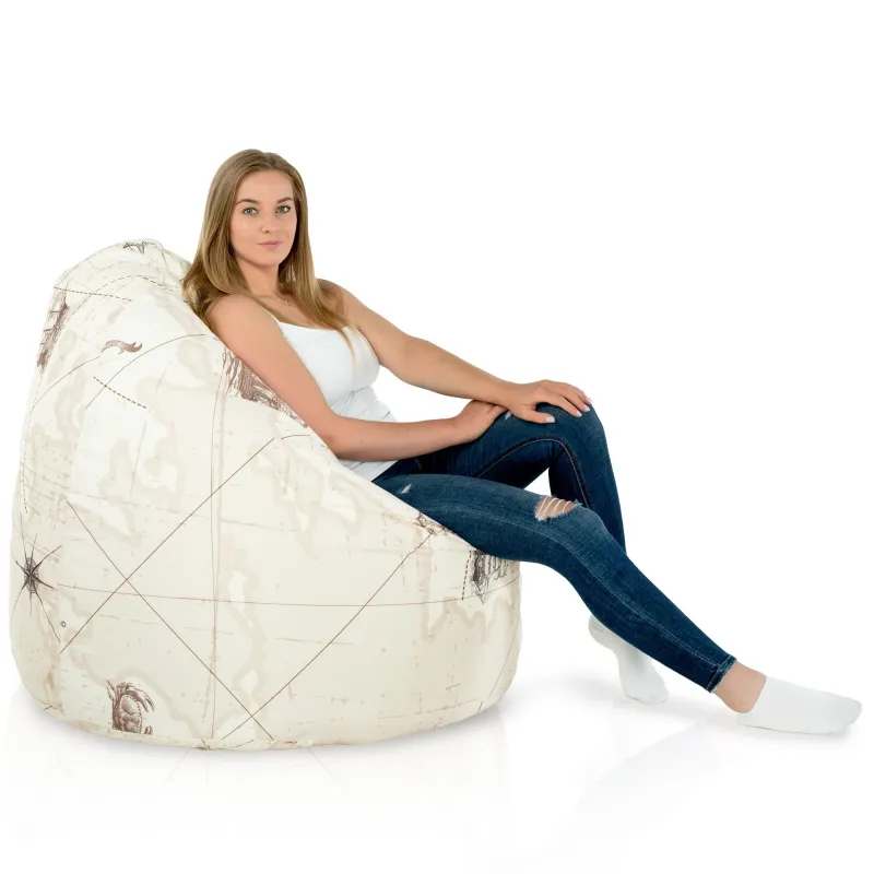 Wytrzymała Abstract Pufa Worek sako – Z wodoodporną powłoką