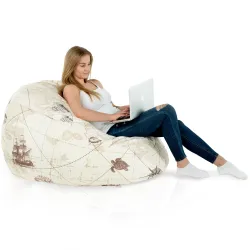 Wytrzymała Abstract Pufa Worek sako – Z wodoodporną powłoką