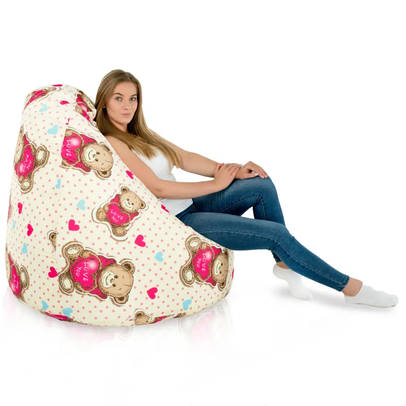 Wytrzymała Abstract Pufa Worek sako – Z wodoodporną powłoką