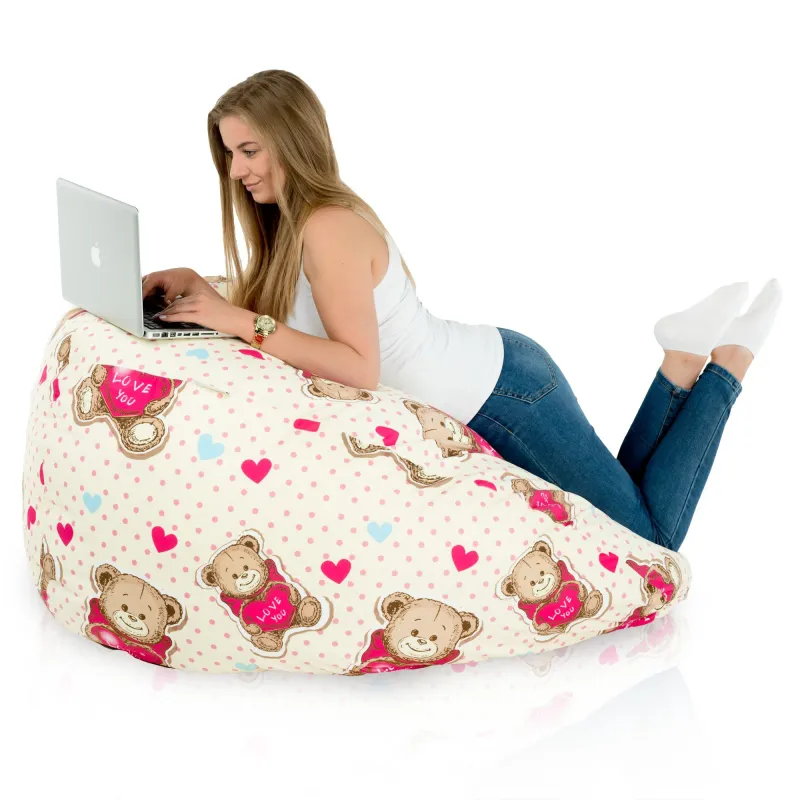 Wytrzymała Abstract Pufa Worek sako – Z wodoodporną powłoką