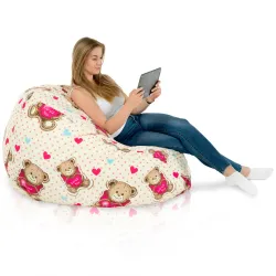 Wytrzymała Abstract Pufa Worek sako – Z wodoodporną powłoką