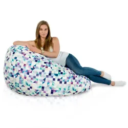 Wytrzymała Abstract Pufa Worek sako – Z wodoodporną powłoką