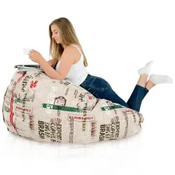 Wytrzymała Abstract Pufa Worek sako – Z wodoodporną powłoką