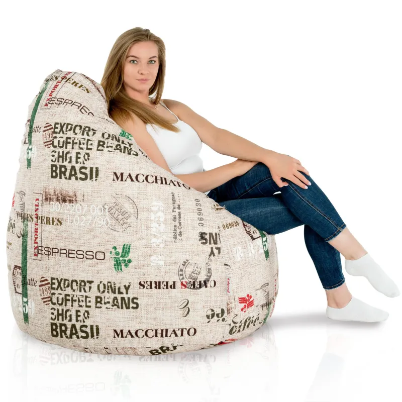 Wytrzymała Abstract Pufa Worek sako – Z wodoodporną powłoką