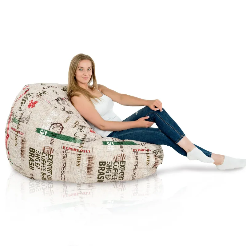 Wytrzymała Abstract Pufa Worek sako – Z wodoodporną powłoką