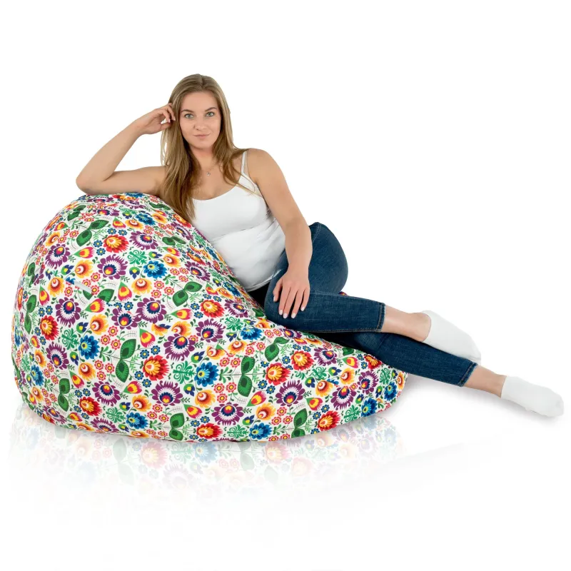 Wytrzymała Abstract Pufa Worek sako – Z wodoodporną powłoką