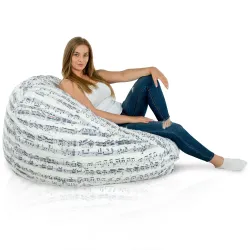 Wytrzymała Abstract Pufa Worek sako – Z wodoodporną powłoką