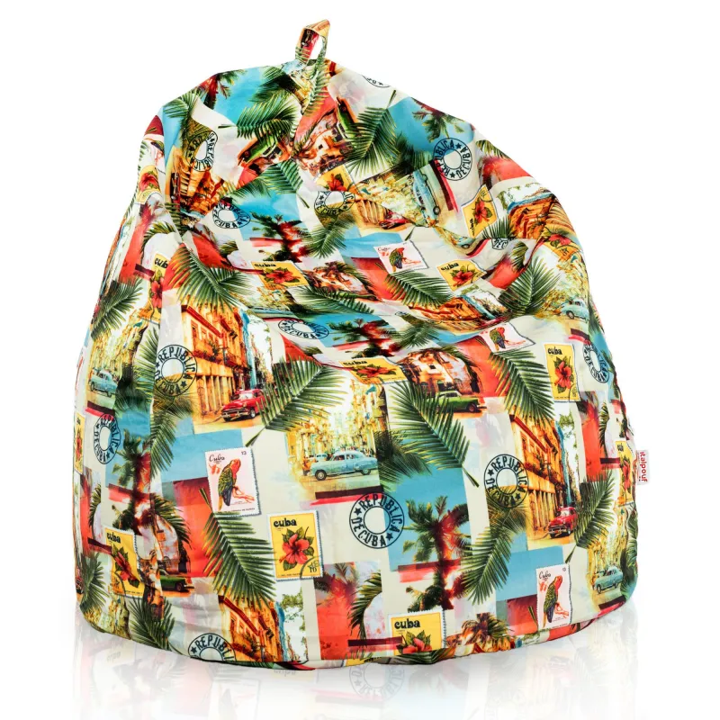 Wytrzymała Abstract Pufa Worek sako – Z wodoodporną powłoką