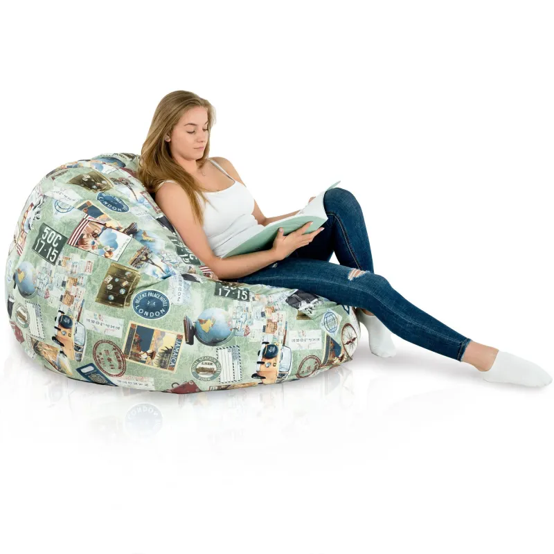 Wytrzymała Abstract Pufa Worek sako – Z wodoodporną powłoką