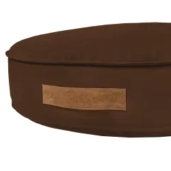 Miękkie Brązowy Plusz Okrągłe Legowisko – Łatwe w czyszczeniu