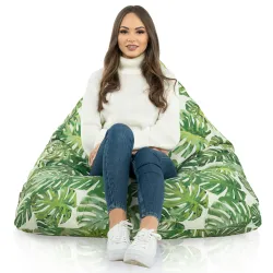 Ergonomiczna Łaciaty Pufa Sako Bermudy – Łatwa do przenoszenia