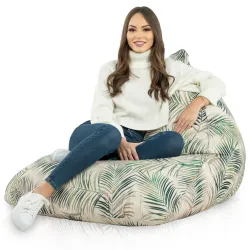 Ergonomiczna Łaciaty Pufa Sako Bermudy – Łatwa do przenoszenia