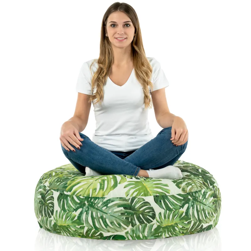 Nowoczesna Biała Poducha Okrągła Nylon – Świetna do domu i ogrodu