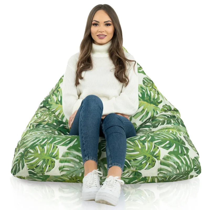 Nowoczesna Biała Pufa Sako Do Leżenia Bermudy Nylon – Z wodoodporną powłoką