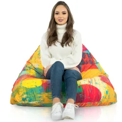 Nowoczesna Biała Pufa Sako Do Leżenia Bermudy Nylon – Z wodoodporną powłoką