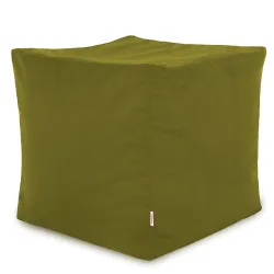 Wytrzymała Perłowy Puf Kwadratowy Plusz – Z wodoodporną powłoką