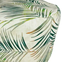 Nowoczesna Biała Pufa Nylon Cilindro – Idealna do relaksu