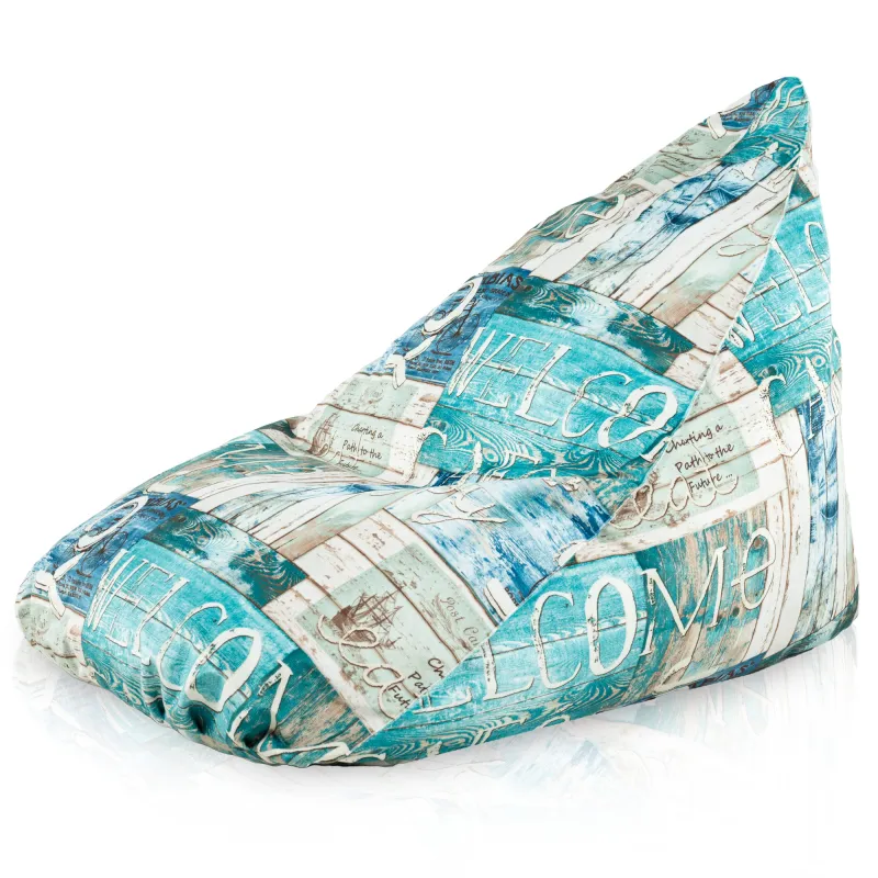 Ergonomiczna Łaciaty Pufa Sako Bermudy – Łatwa do przenoszenia