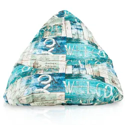 Ergonomiczna Łaciaty Pufa Sako Bermudy – Łatwa do przenoszenia