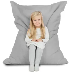 Lekka Szary Yeti Futrzana Poducha Do Siedzenia – Łatwa do przenoszenia