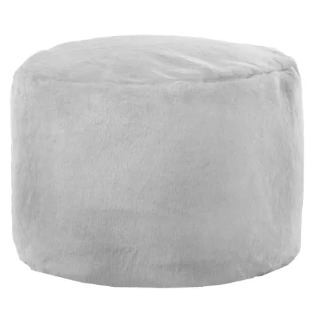 Stylowa Szara Pufa Futrzana Yeti Cilindro – Idealna do relaksu