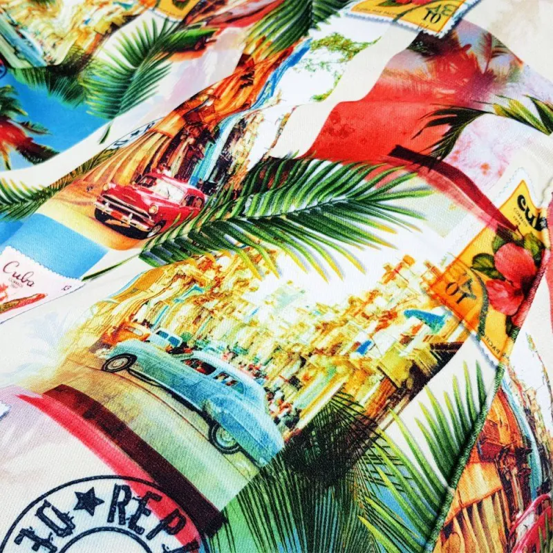 Ergonomiczna Łaciaty Pufa Sako Bermudy – Łatwa do przenoszenia