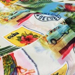 Pufa Kostka Siedzisko i Podnóżek 45x45 cm Premium Prints