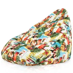 Pufa Worek z Oparciem Drop XXL - Premium Prints