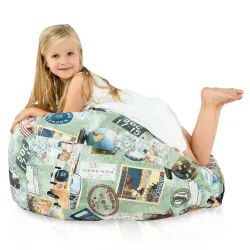 Ergonomiczna Sówki Pufa Worek Sako dla dzieci – Idealna do relaksu