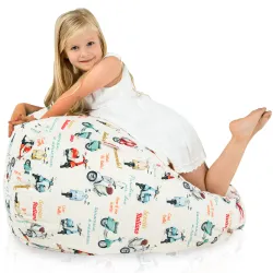 Ergonomiczna Sówki Pufa Worek Sako dla dzieci – Idealna do relaksu