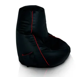 Worek Sako Gamingowy Pufa Czarna - Ekoskóra
